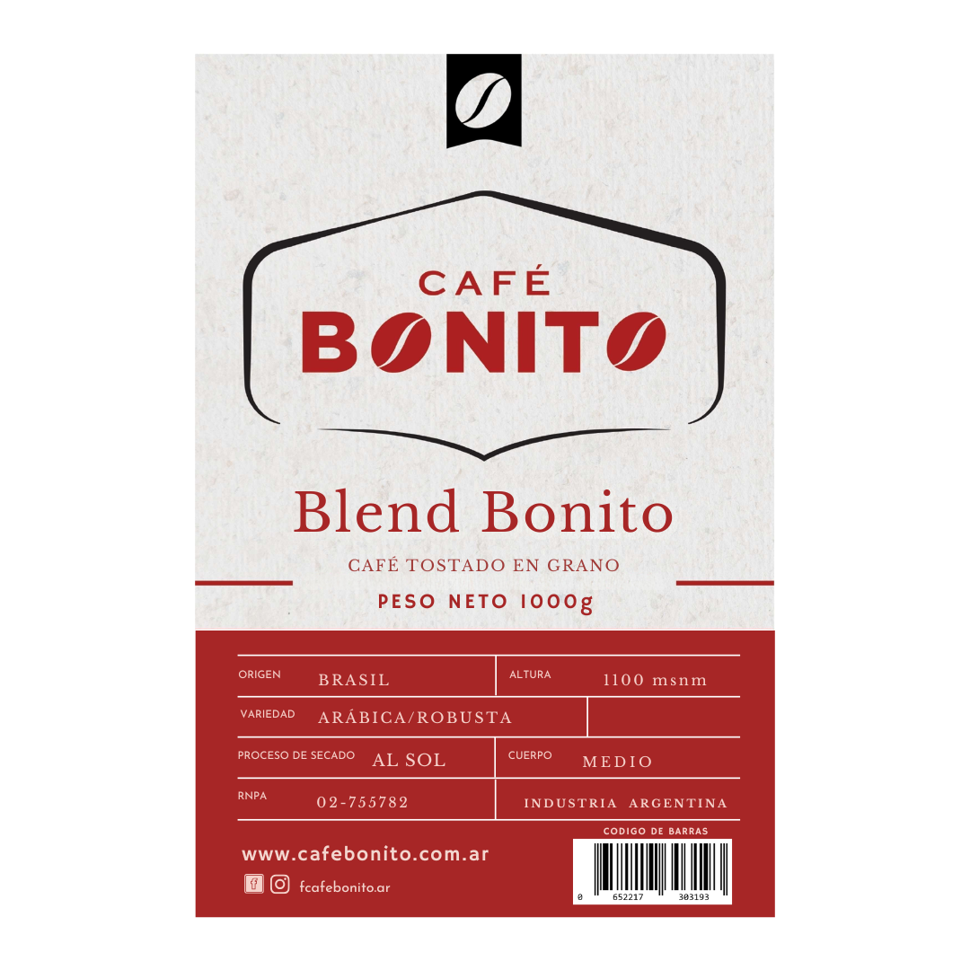 Café Bonito de Kilo en Grano